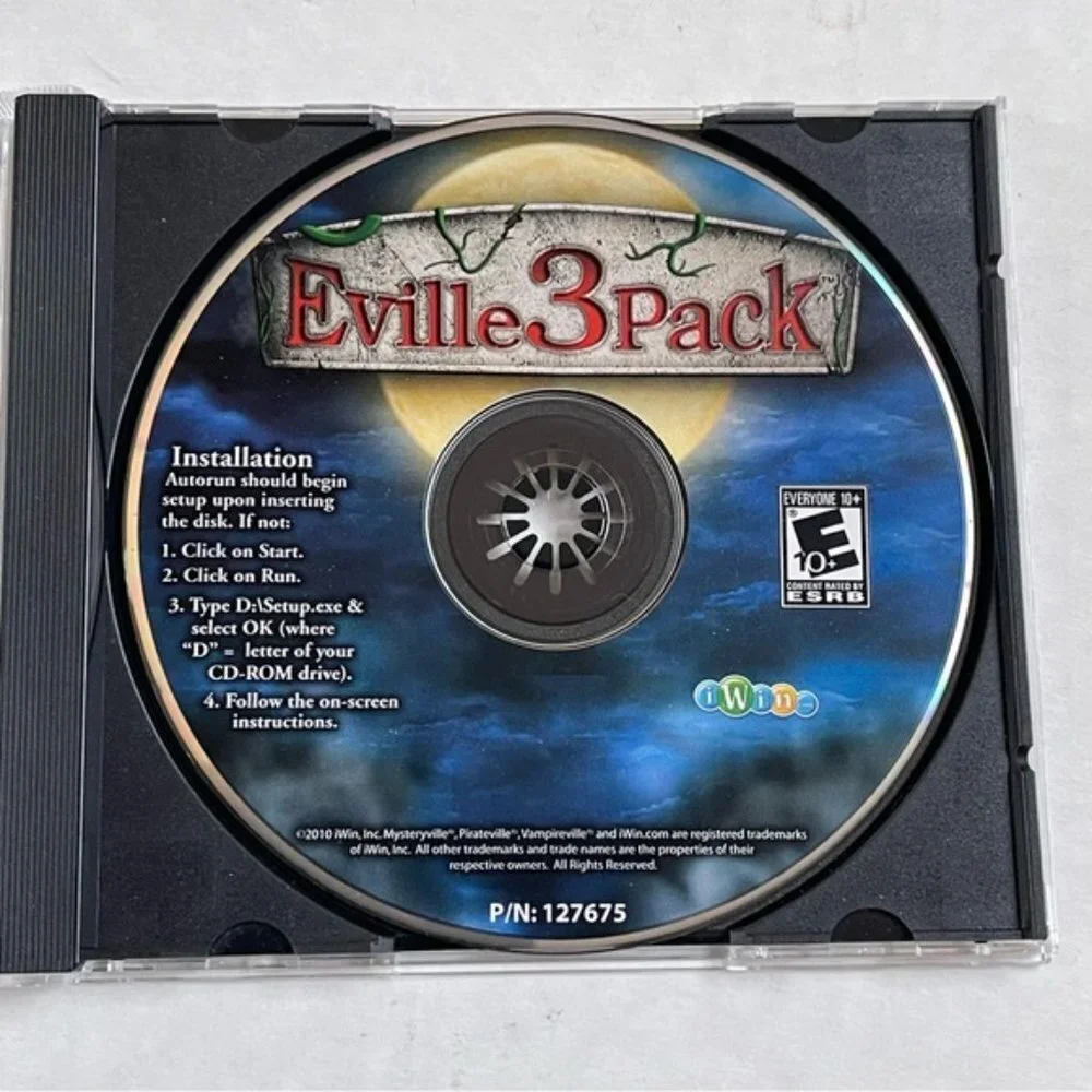 Eville 3 Pack‎ Vampireville Mysteryville 2 Pirateville PC CD ROM E ESRB Games